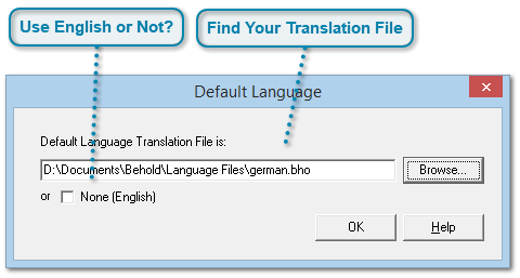 Use a Translation File