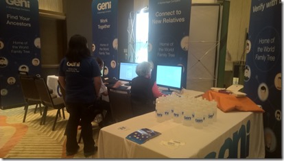 Geni booth at IAJGS 2017