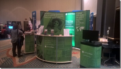 JewishGen booth at IAJGS 2017