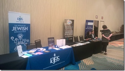 IAJGS booth at IAJGS 2017