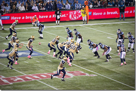 The snap: Winnipeg Blue bombers at Toronto Argonauts, Oct 19, 2012, by Paul Gorbould