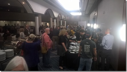 Attendees registering at the FTDNA Conference