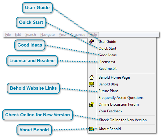 The Help Menu